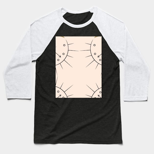 Abstract boho pattern Baseball T-Shirt by Word and Saying